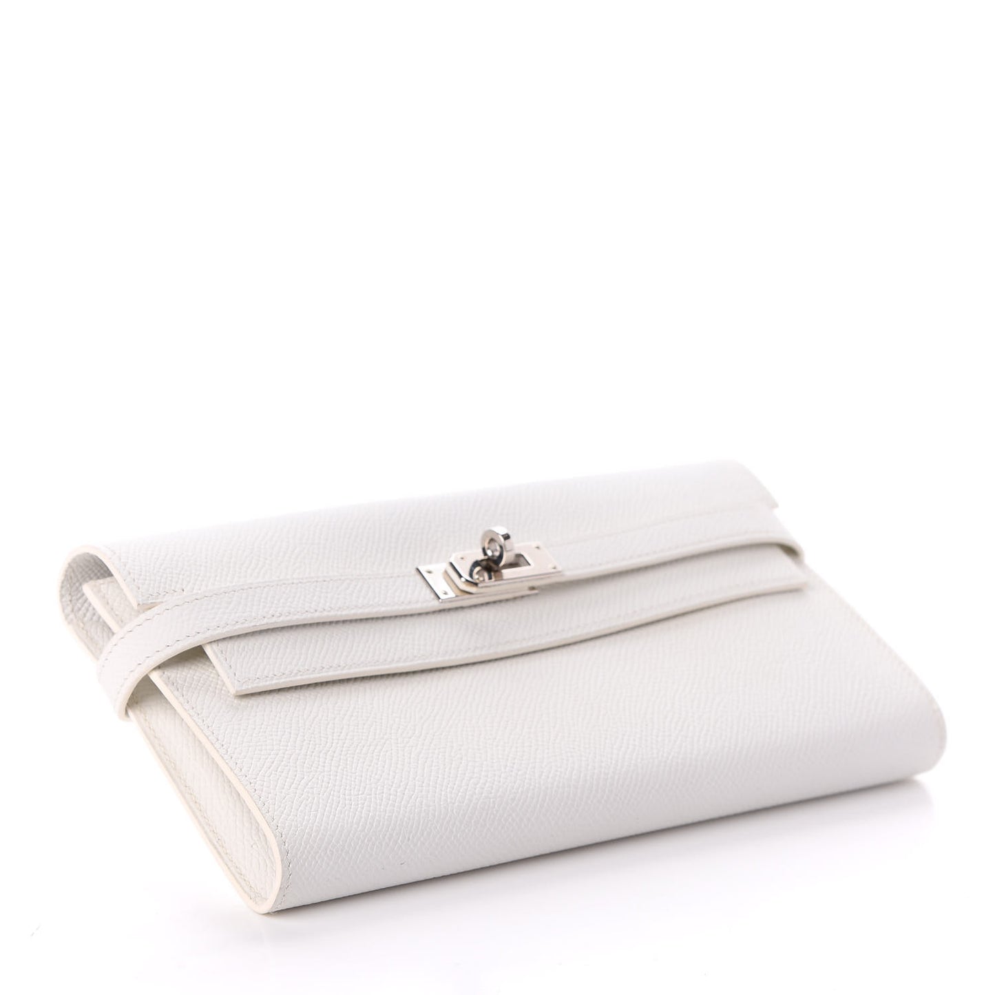 Epsom Kelly Longue Wallet White