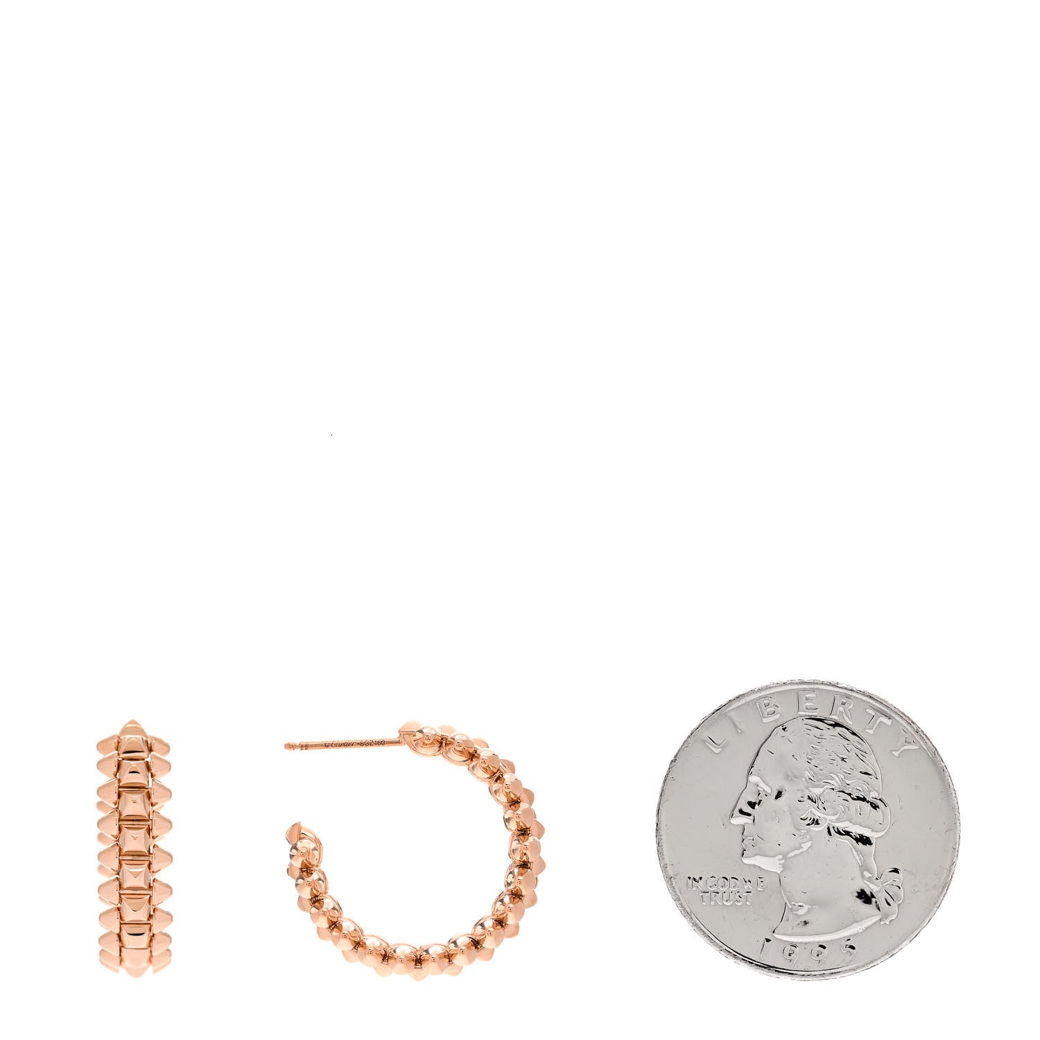 Cartier 18K Pink Gold Small Clash de Cartier Earrings 2 of 6
