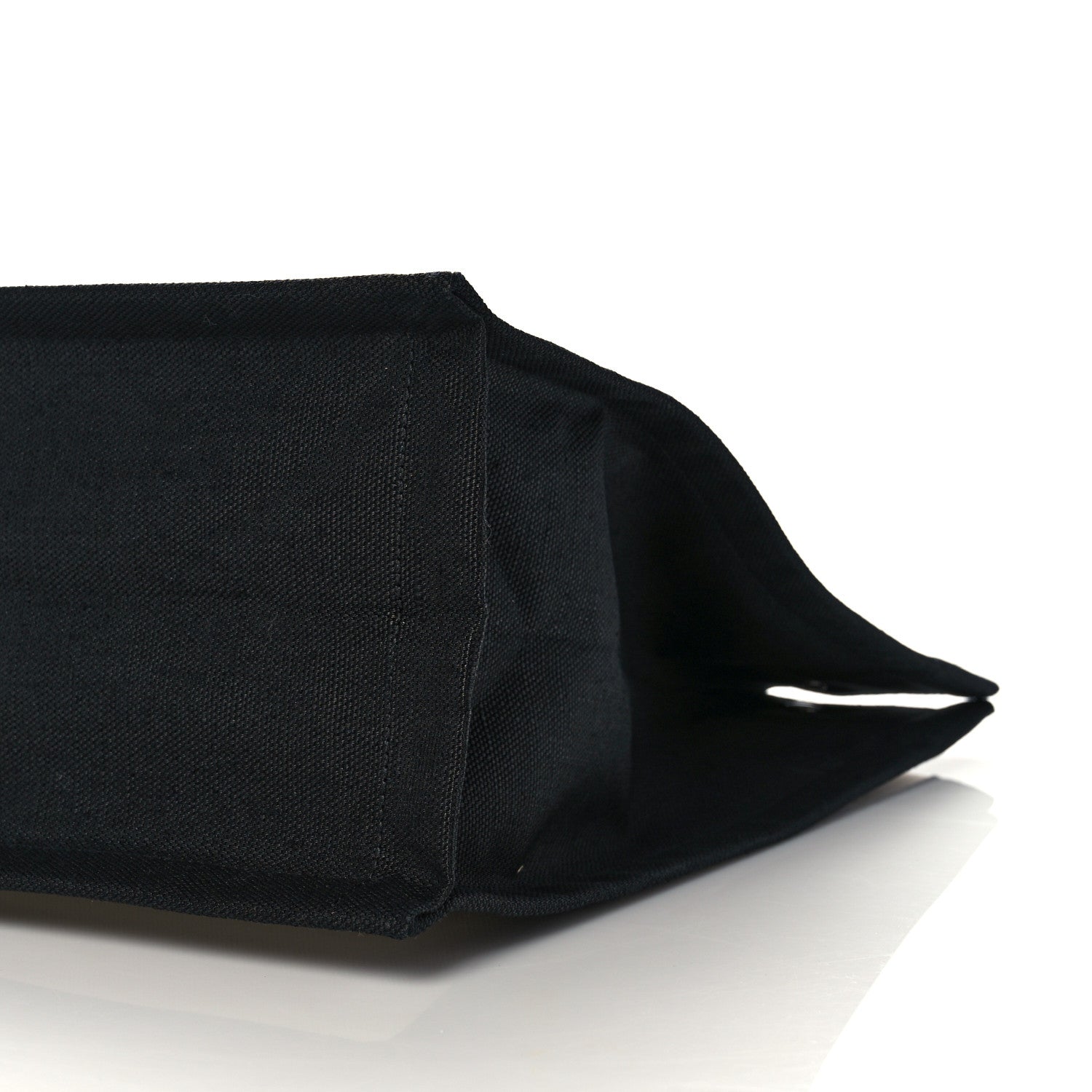 Saint Laurent Linen Calfskin Rive Gauche North South Tote White Black 9 of 9