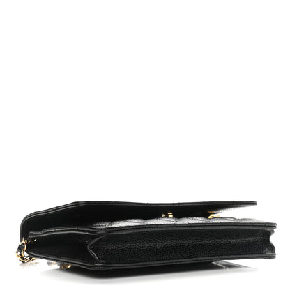 Chanel Caviar Quilted Wallet On Chain WOC Black 4 of 9