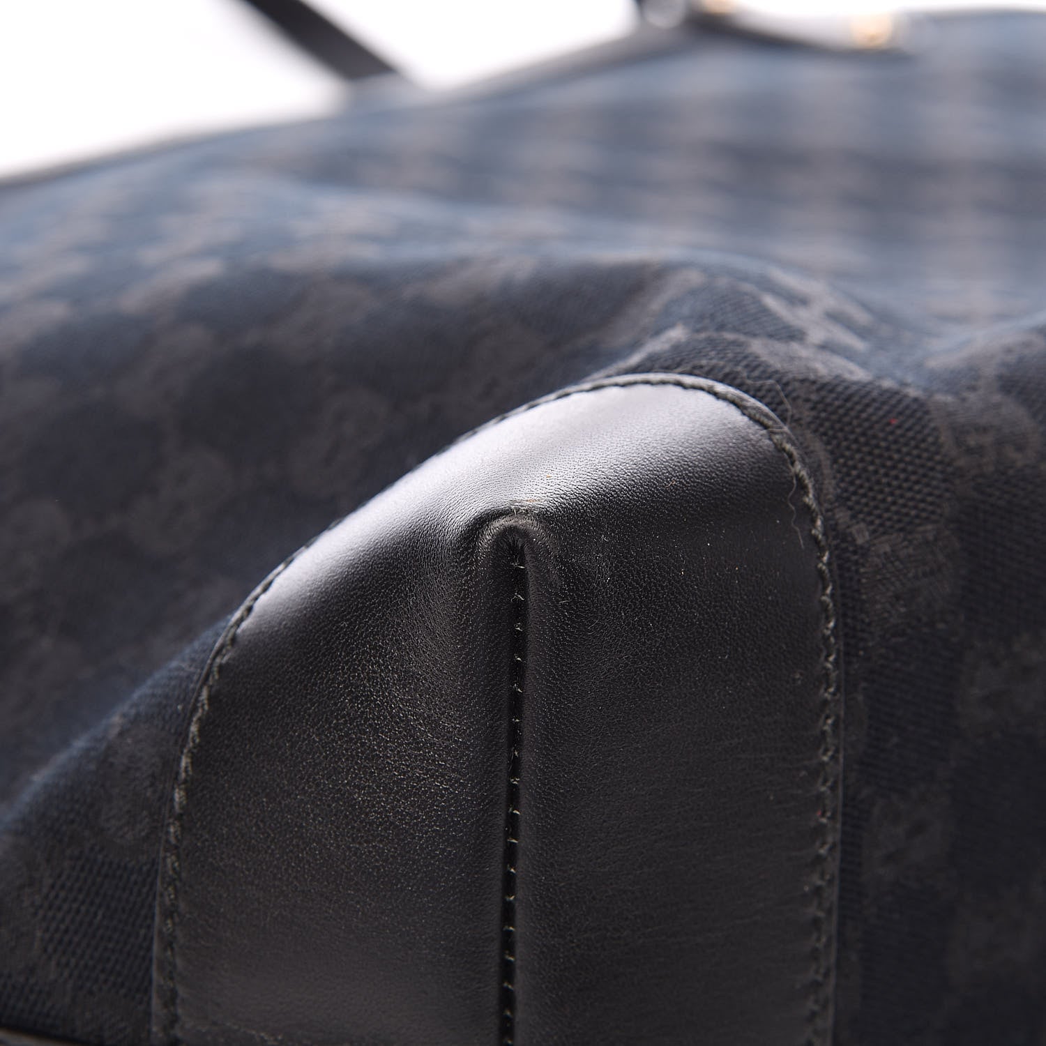 Gucci Monogram Medium Craft Tote Black 9 of 14