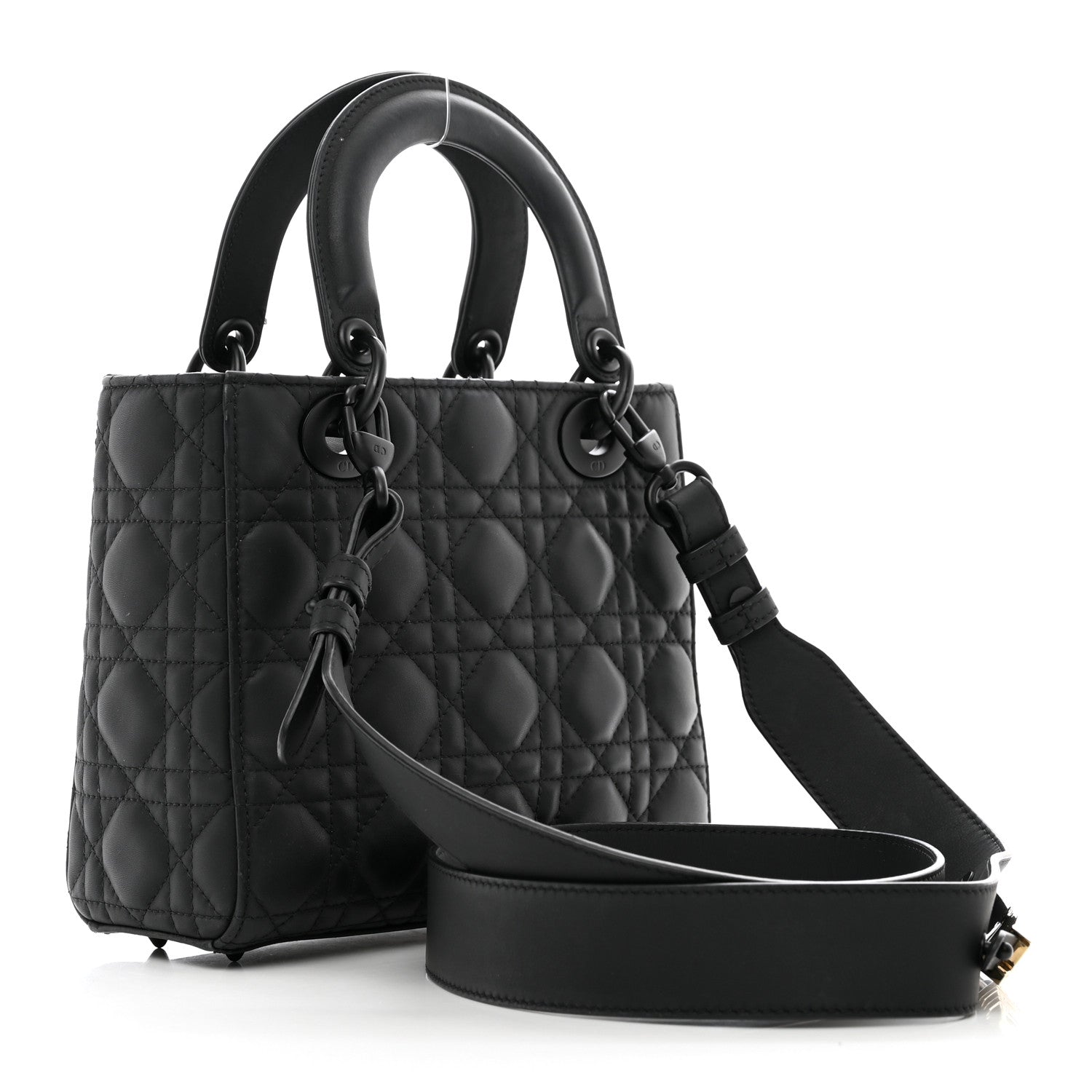 Christian Dior Ultra Matte Calfskin Cannage Small My ABCDior Lady Dior Black 3 of 11