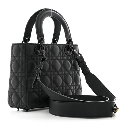 Christian Dior Ultra Matte Calfskin Cannage Small My ABCDior Lady Dior Black 3 of 11