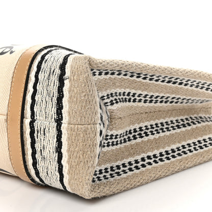 Chloe Knit Medium Woody Ribbon Tote Nude 10 of 10