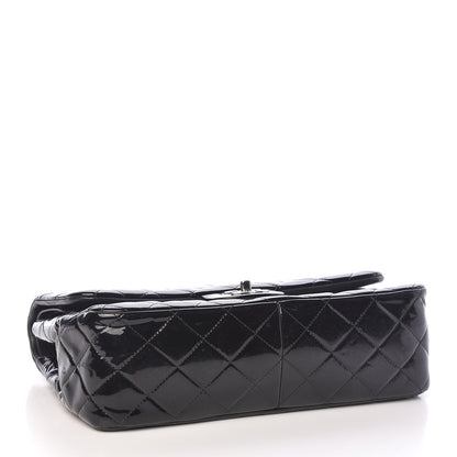 Chanel Patent Quilted Jumbo Double Flap Black 4 of 12