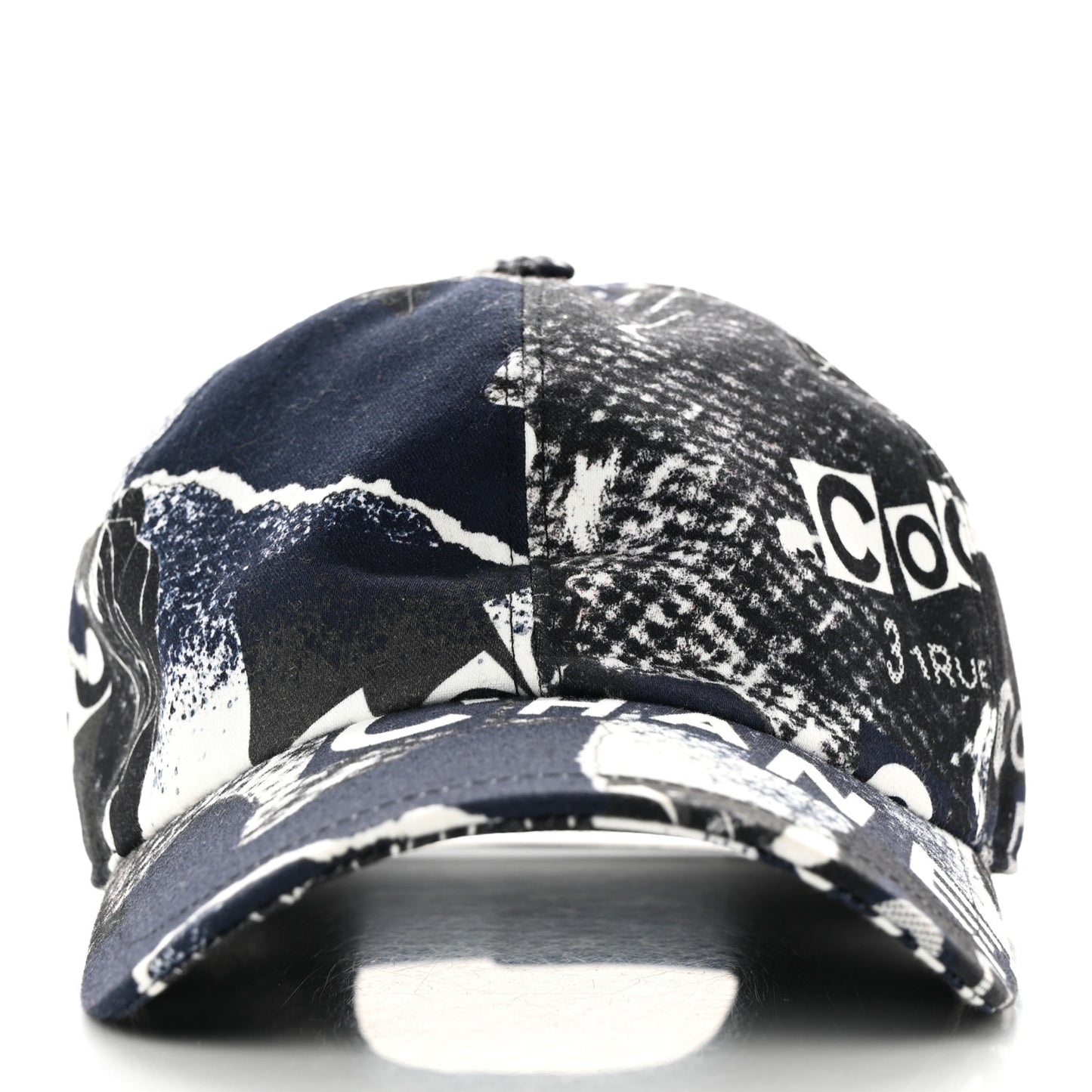 Cotton Coco Print Cap Hat Navy Black White