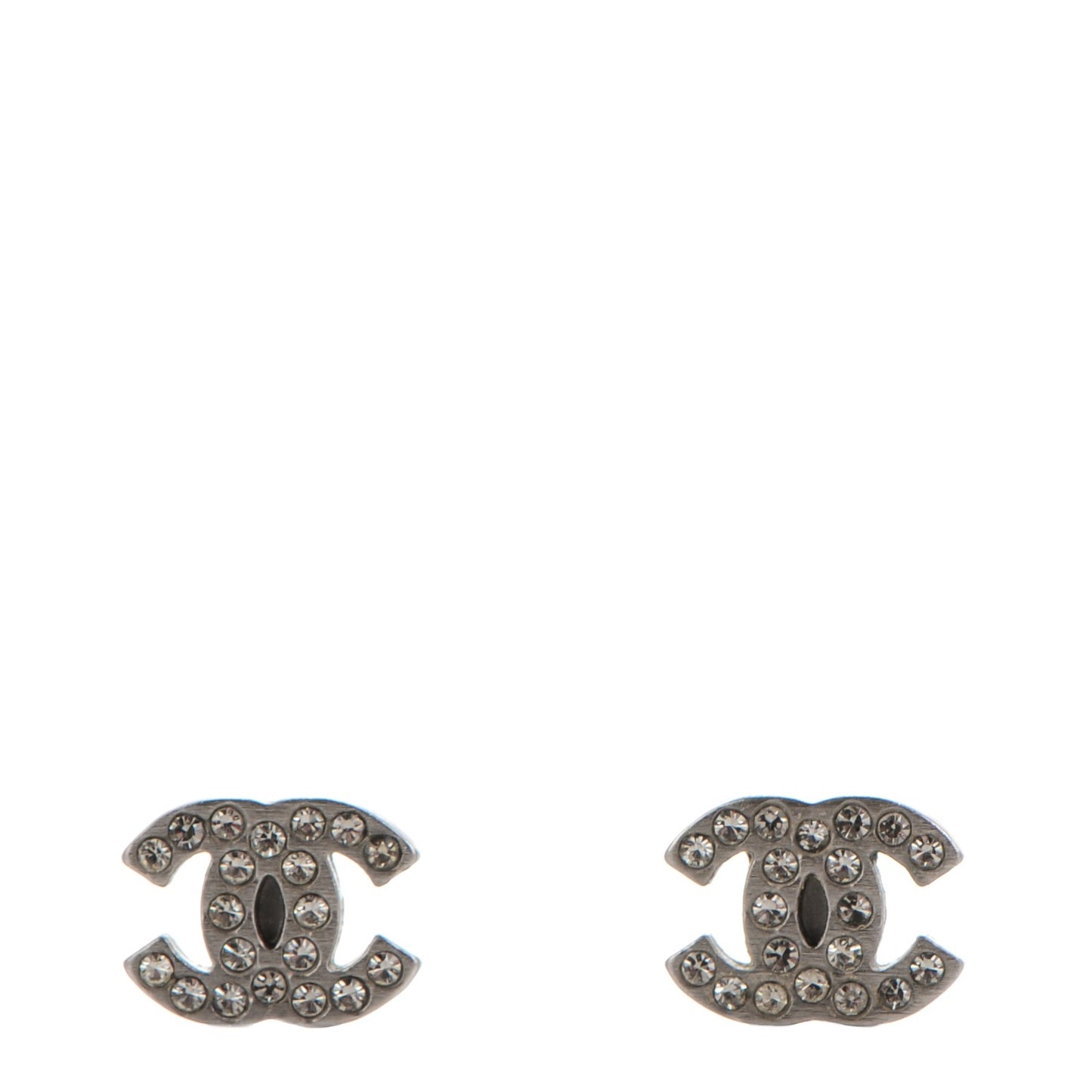Ruthenium Crystal Mini Timeless CC Earrings