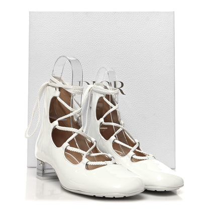 Christian Dior Patent Diorarty 30mm Pumps 37 White 8 of 8