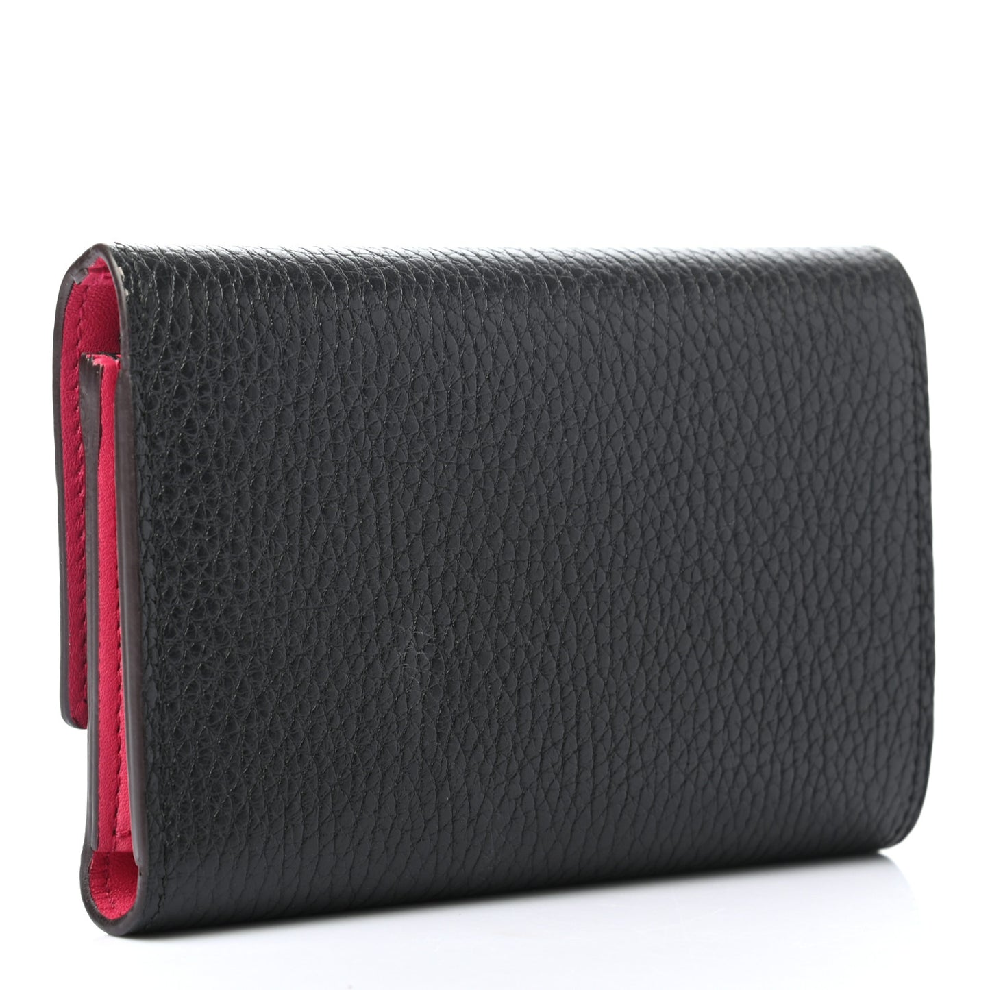 Taurillon Capucines Compact Wallet Black