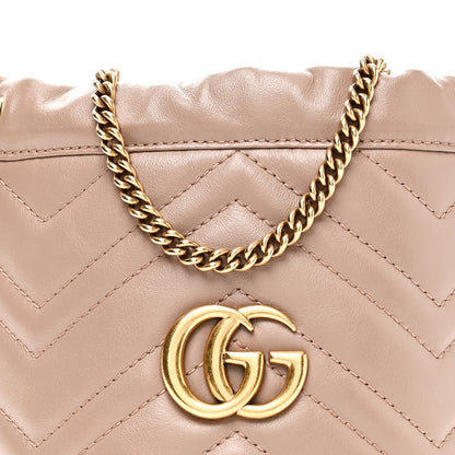 Gucci Calfskin Matelasse Mini GG Marmont 2.0 Bucket Bag Porcelain Rose 8 of 10