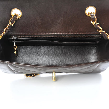 Chanel Lambskin Quilted Small Single Flap Brown 5 of 17