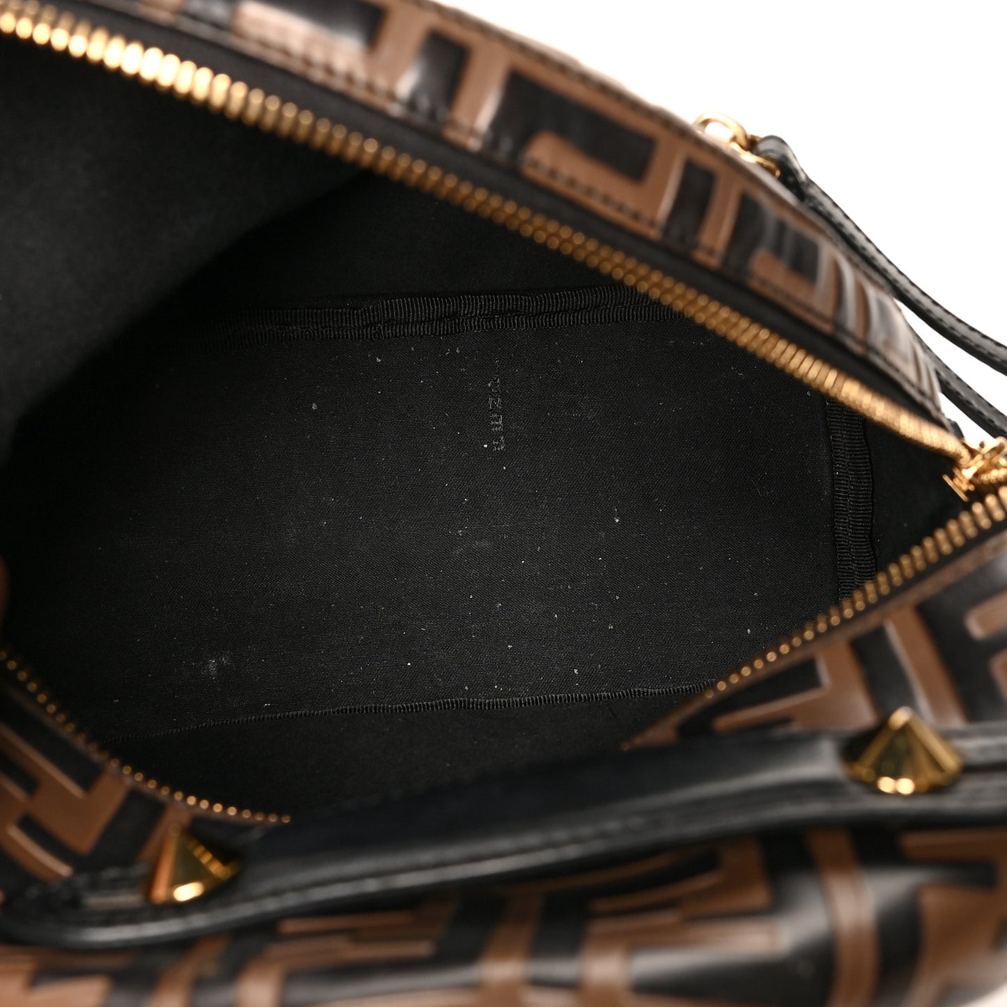 Vitello Bi-Color FF 1974 Embossed Mini Backpack Maya Black