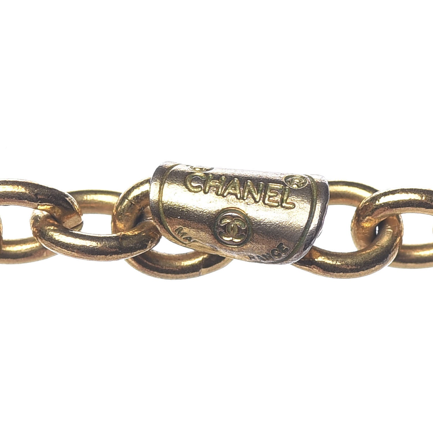 Chanel Coco Quilted Charms Short Necklace Gold 6 of 6