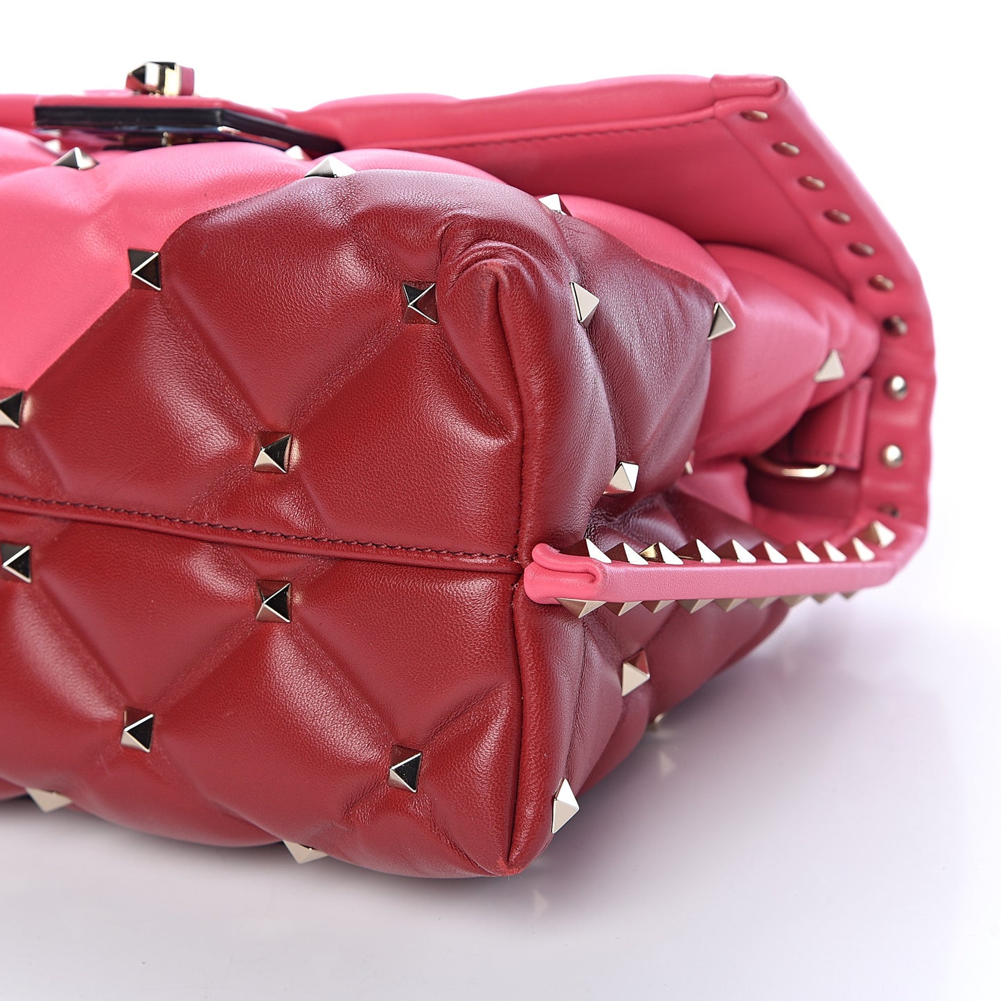 Nappa Medium Candystud Top Handle Bag Rosso Valentino Shadow Pink