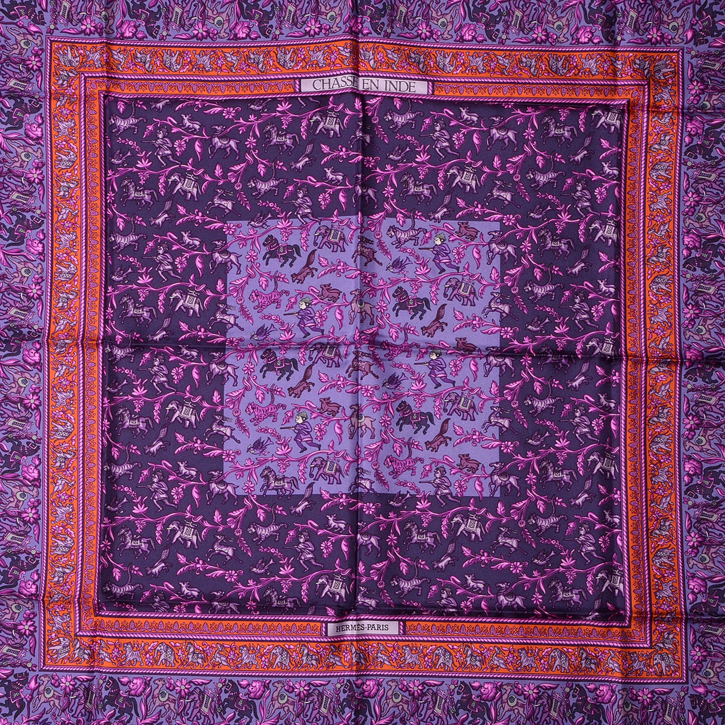 Silk Chasse En Inde Scarf 90