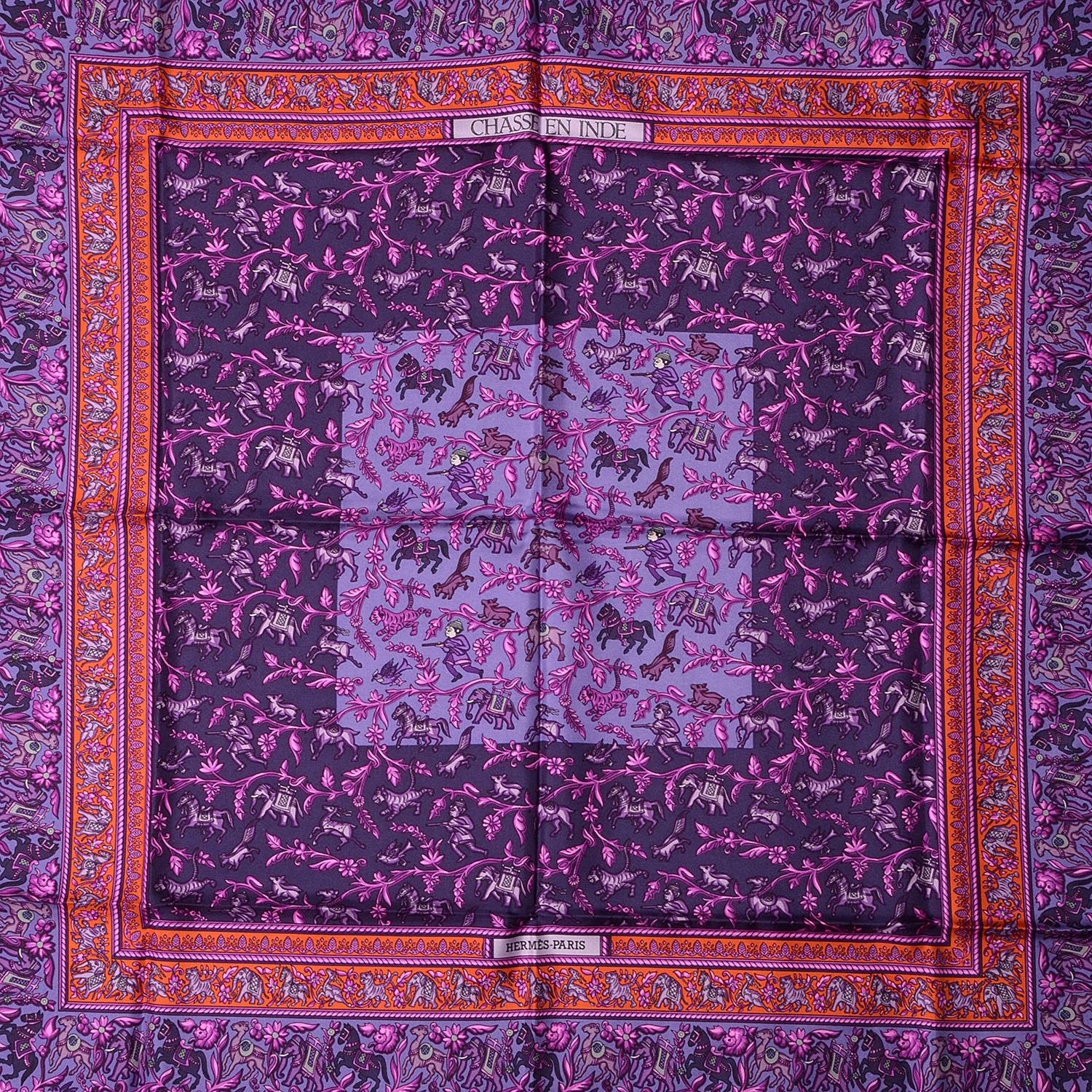 Hermes Silk Chasse En Inde Scarf 90 1 of 6