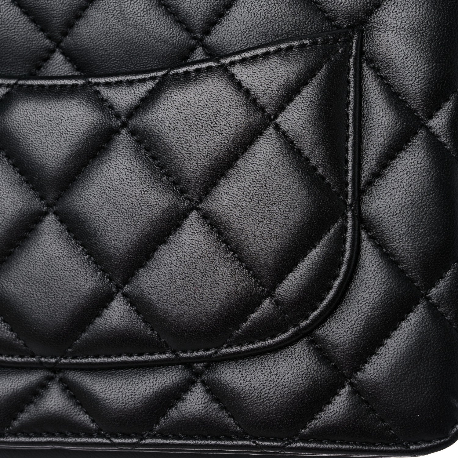 Chanel Lambskin Quilted Wallet On Chain WOC Black 13 of 14