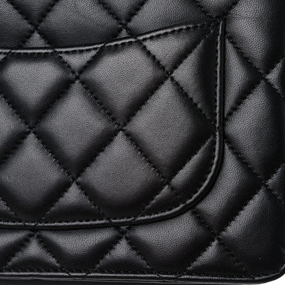 Chanel Lambskin Quilted Wallet On Chain WOC Black 13 of 14
