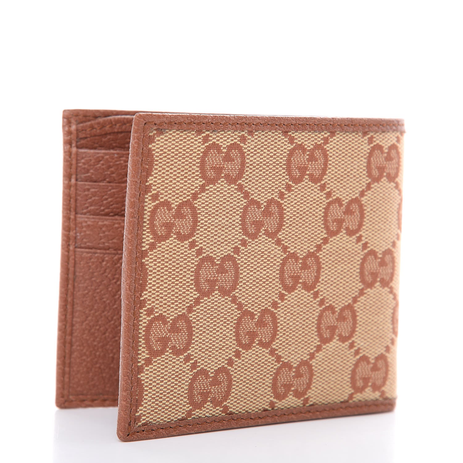 Gucci X MLB Monogram NY Yankees Bi-Fold Wallet Beige Ruggine Ivory 3 of 9