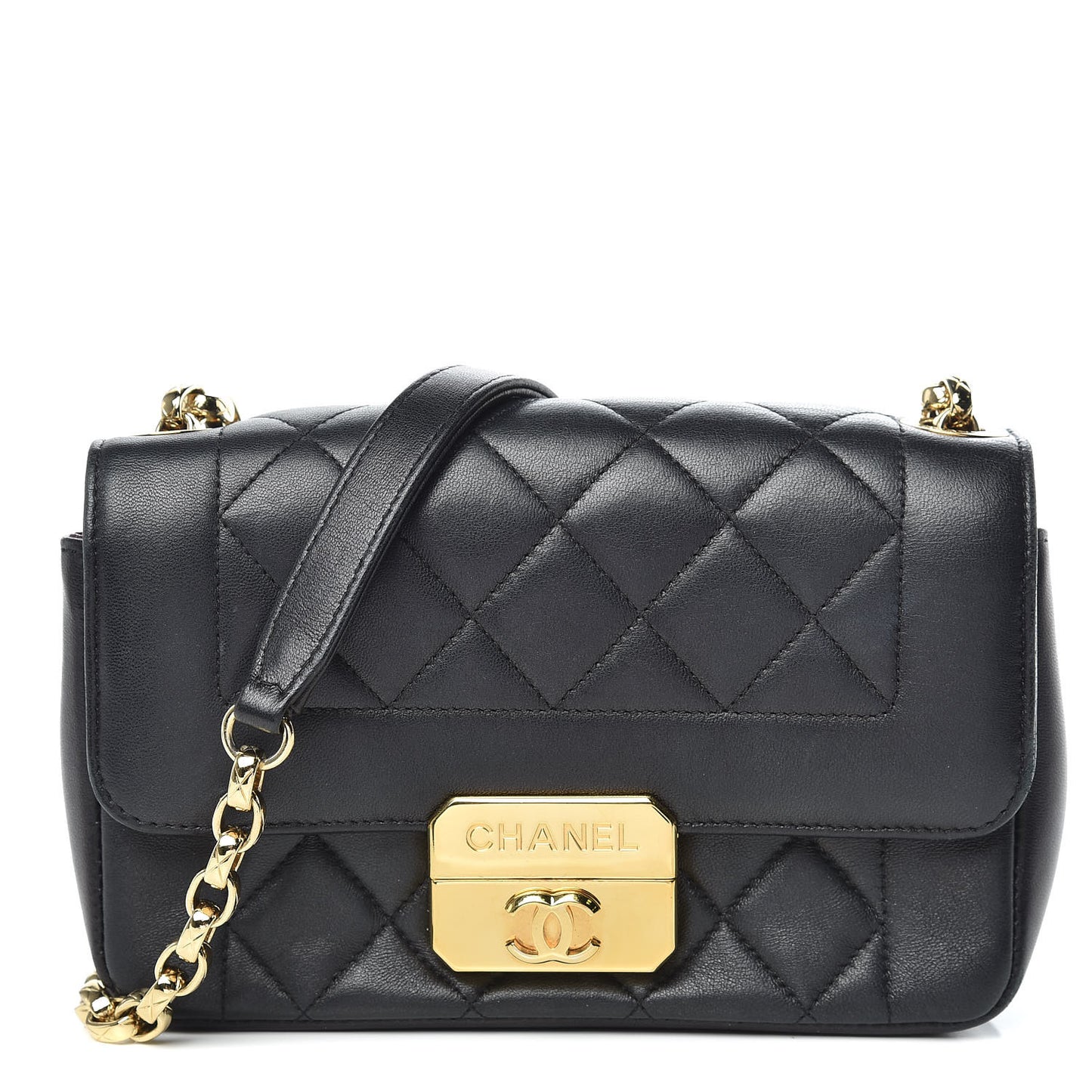 Lambskin Mini Chic With Me Flap Black