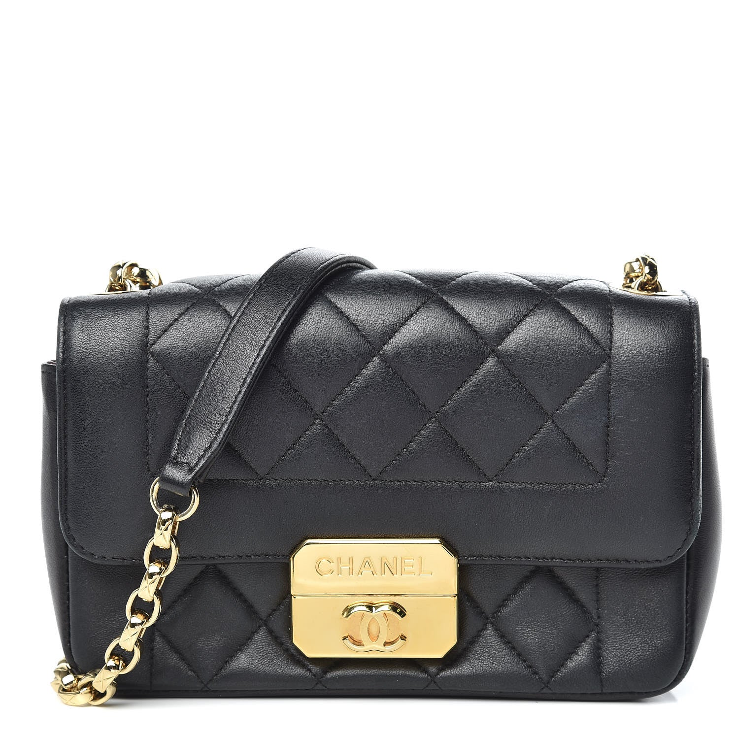 Chanel Lambskin Mini Chic With Me Flap Black 1 of 18