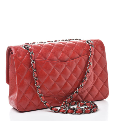 Chanel Caviar Quilted Medium Double Flap Red 3 of 12