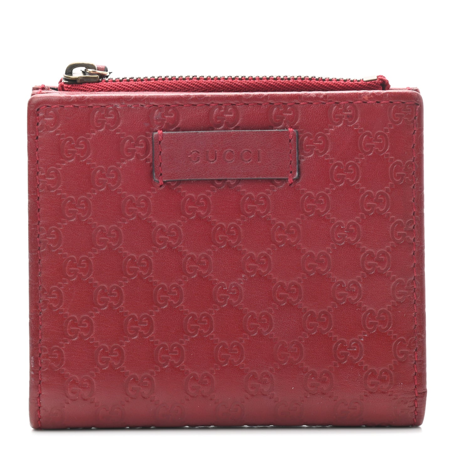 Microguccissima Bi-Fold Wallet Red