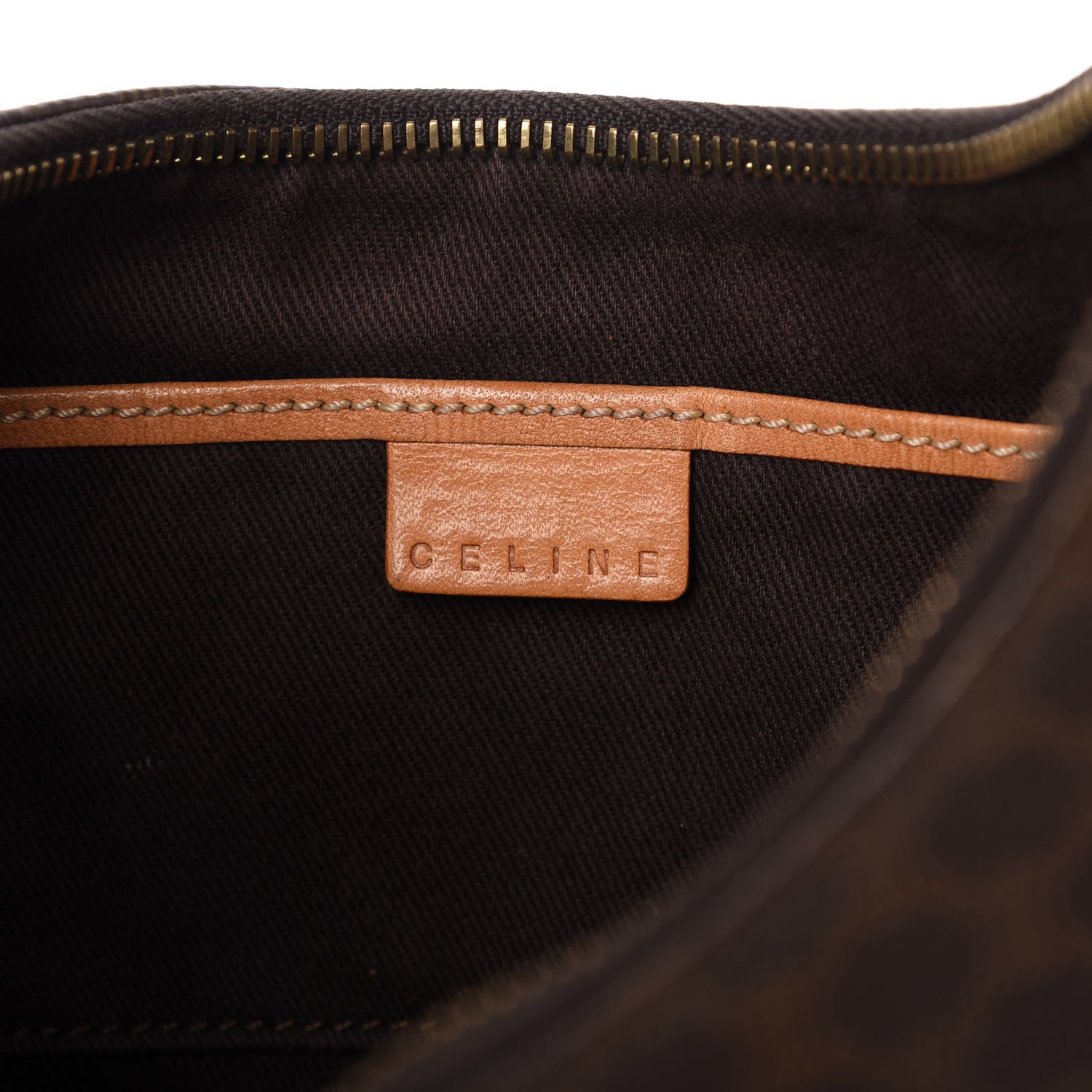 Celine Canvas Calfskin Ava Triomphe Shoulder Bag 8 of 10