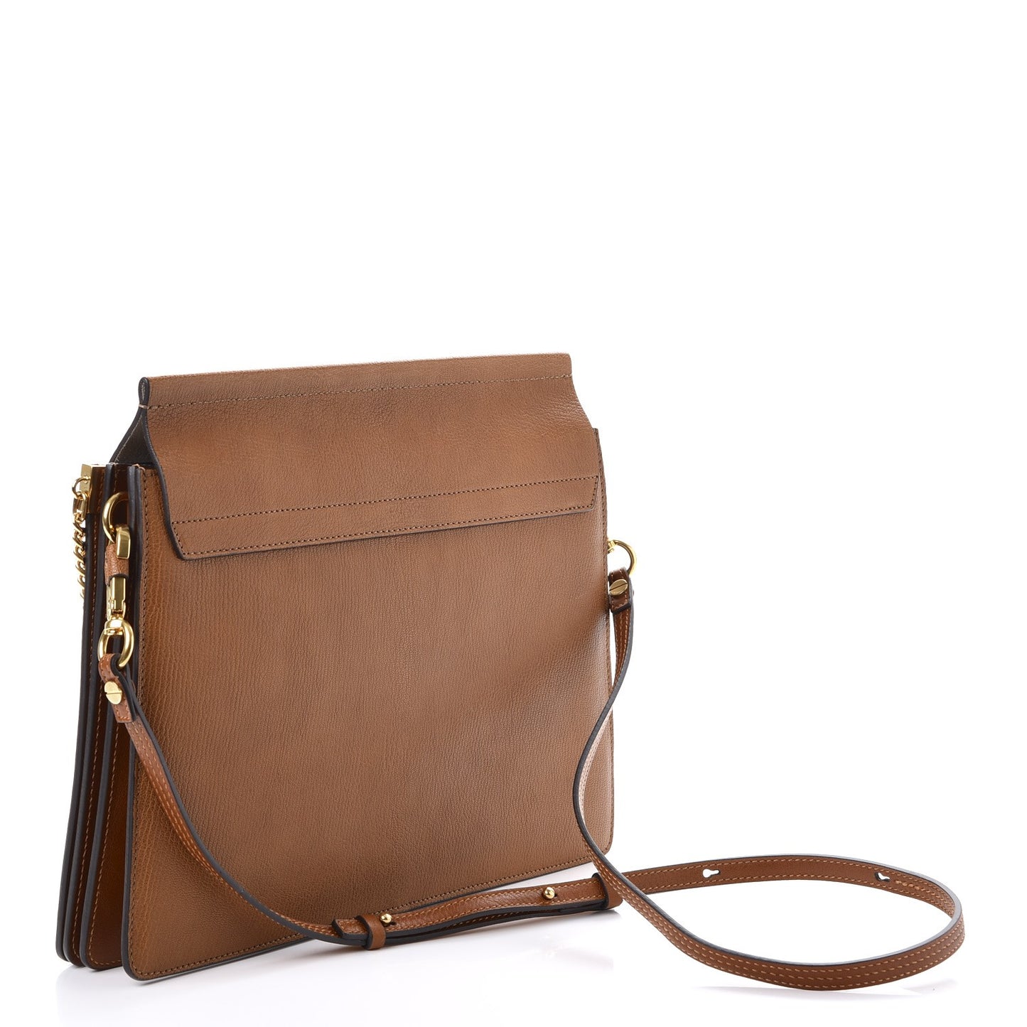 Goatskin Medium Faye Shoulder Bag Caramel
