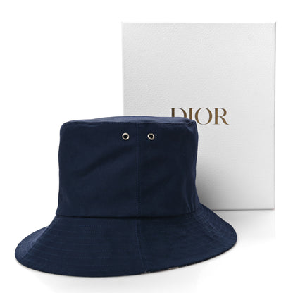 Christian Dior Oblique Reversible Teddy-D Brim Bucket Hat Blue 13 of 13