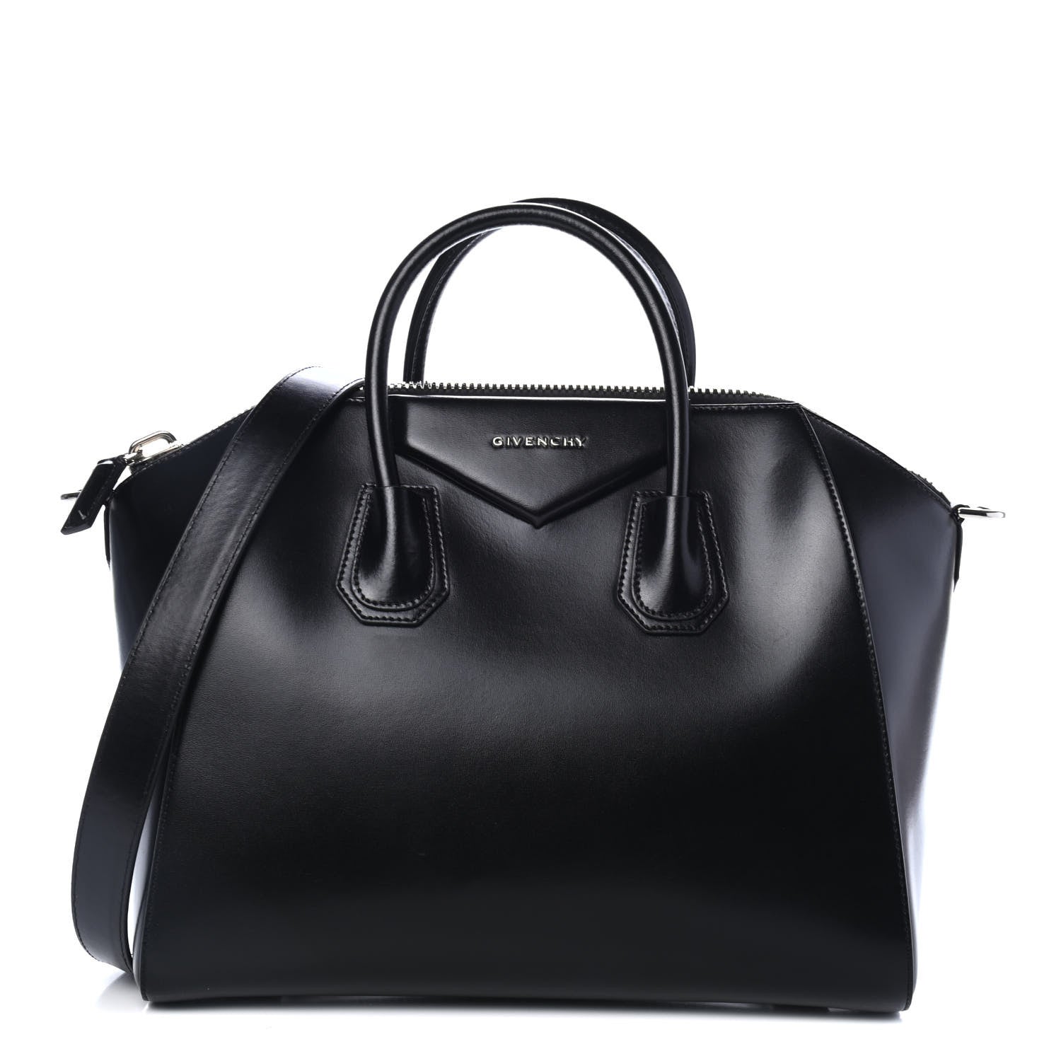 Givenchy Shiny Lord Calfskin Medium Antigona Black 1 of 4