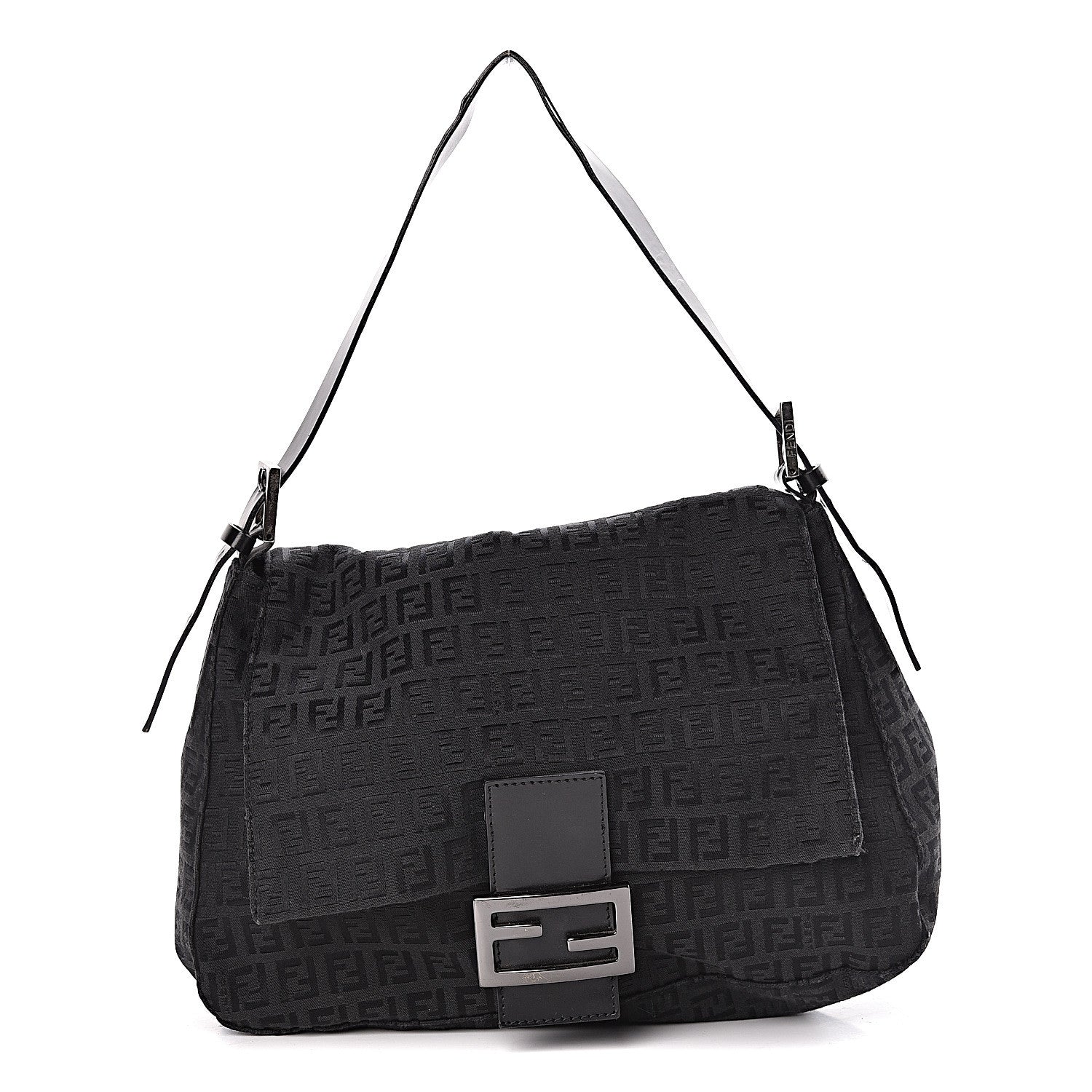 Fendi Zucchino Mama Baguette Black 2 of 11