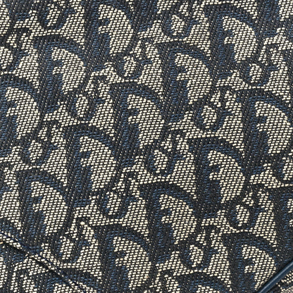 Christian Dior Monogram Mini Saddle Pochette Navy 8 of 12