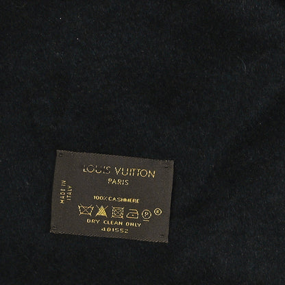 Louis Vuitton Cashmere Logo Scarf Black 4 of 4