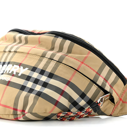Burberry Nylon Rex Vintage Check Convertible Backpack Bum Bag Archive Beige Grey 15 of 15