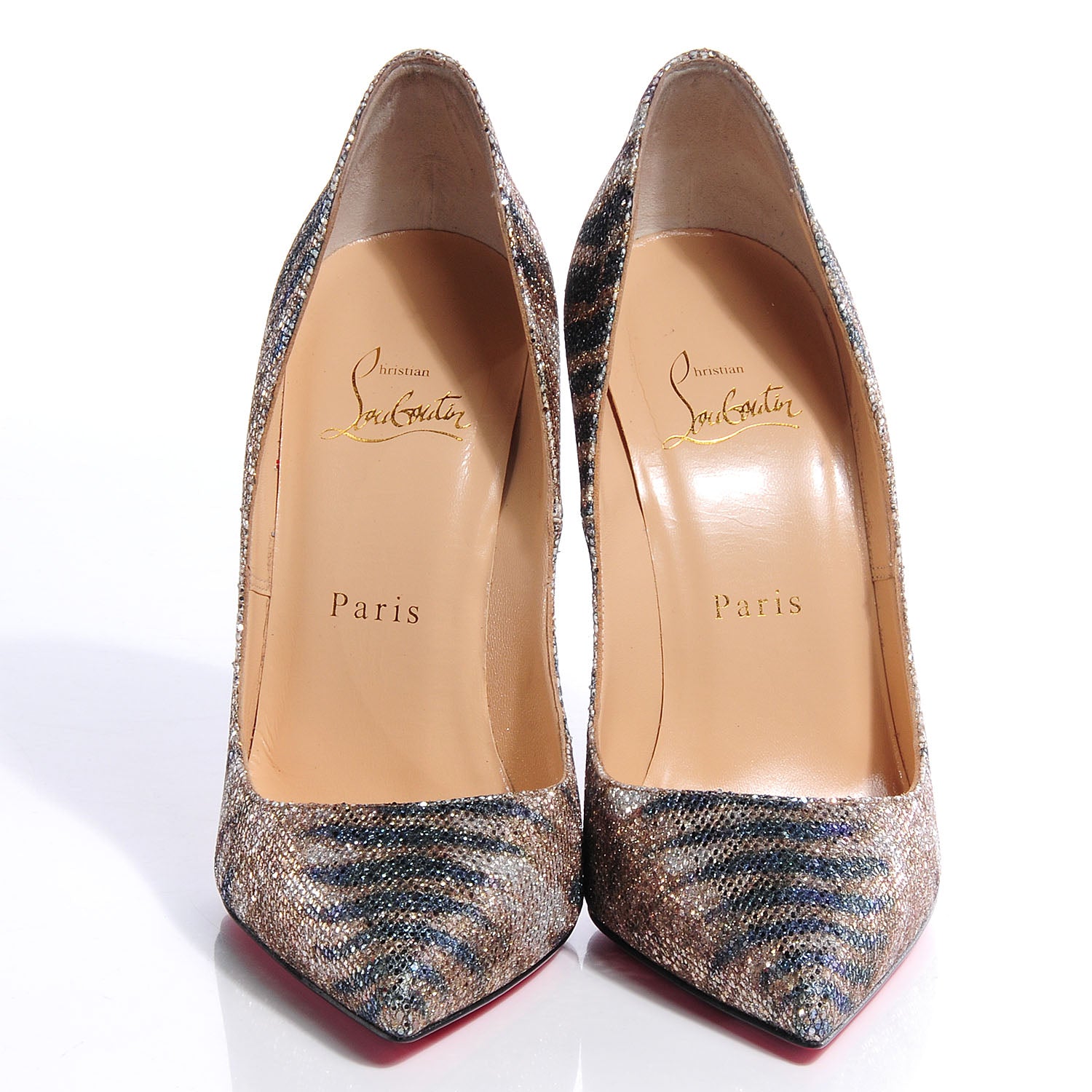 Christian Louboutin Pigalle Follies Glitter Sirene 120 Pumps 38 2 of 7