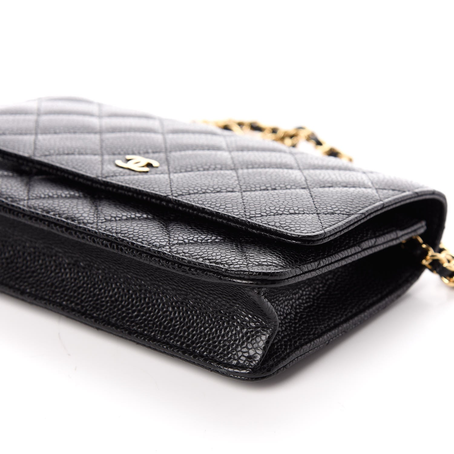 Chanel Caviar Quilted Wallet On Chain WOC Black 9 of 10