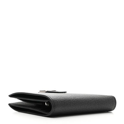 Hermes Chevre Mysore Bearn Compact Wallet Black 4 of 7