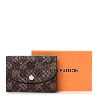 Louis Vuitton Damier Ebene Rosalie Coin Purse Rose Ballerine 7 of 7
