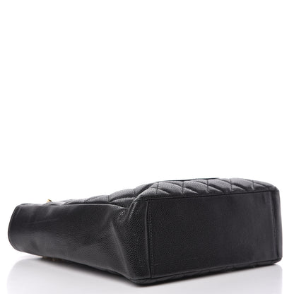 Chanel Caviar Quilted Petit Shopping Tote PST Black 4 of 16