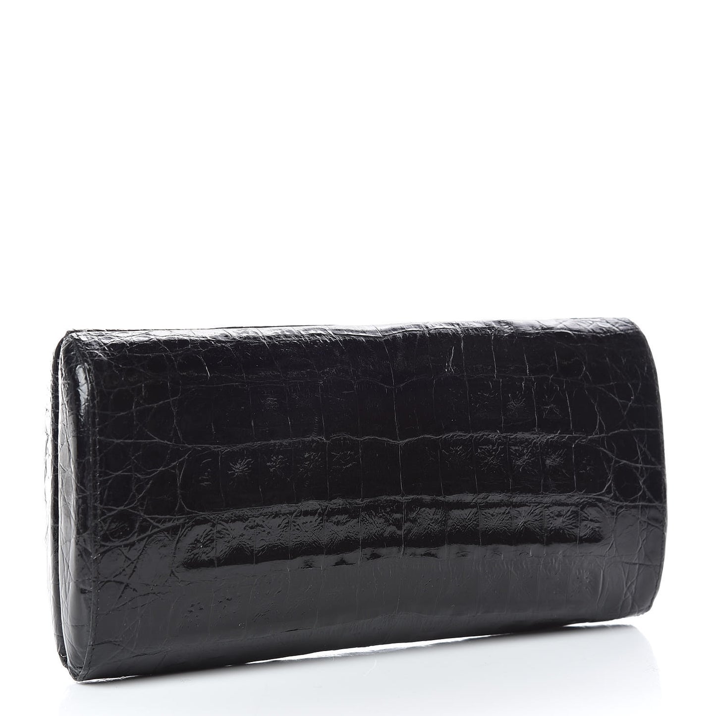 Crocodile Clutch Black
