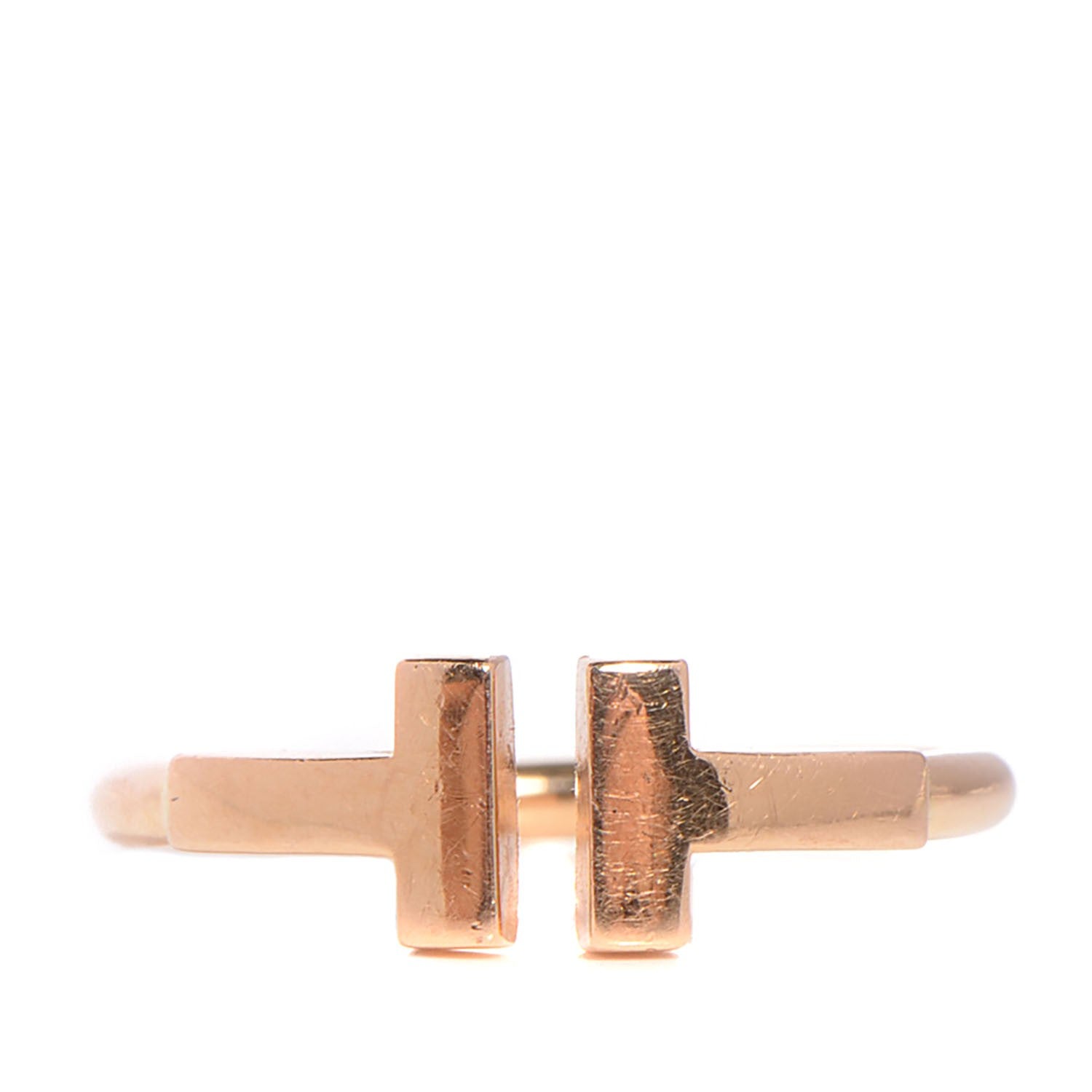 Tiffany 18K Yellow Gold T Wire Ring 4 1 of 4