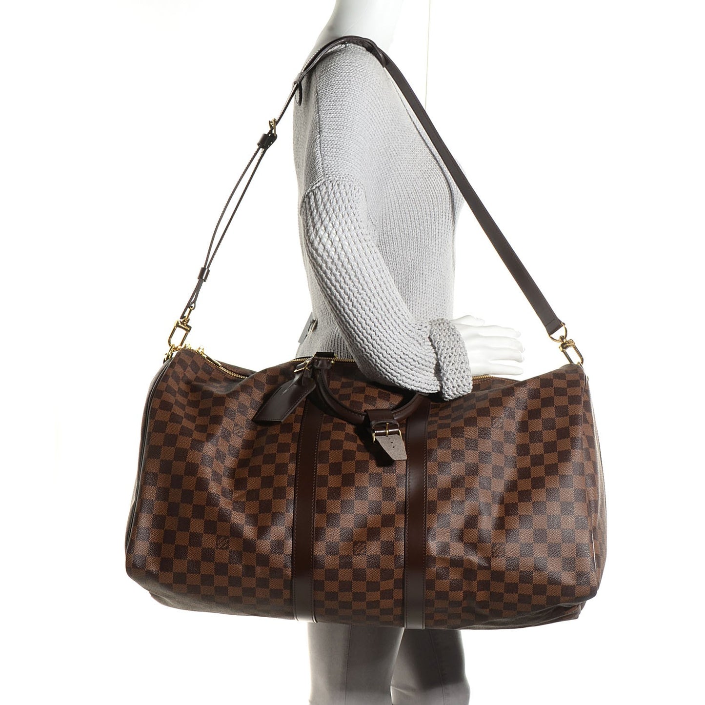 Damier Ebene Keepall Bandouliere 55