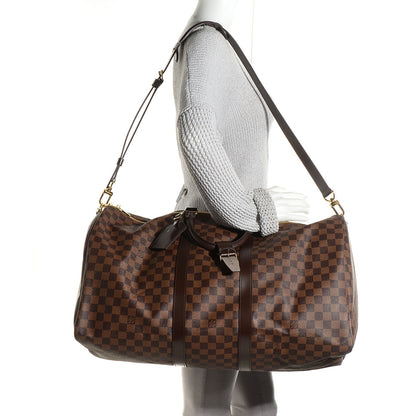 Louis Vuitton Damier Ebene Keepall Bandouliere 55 2 of 7