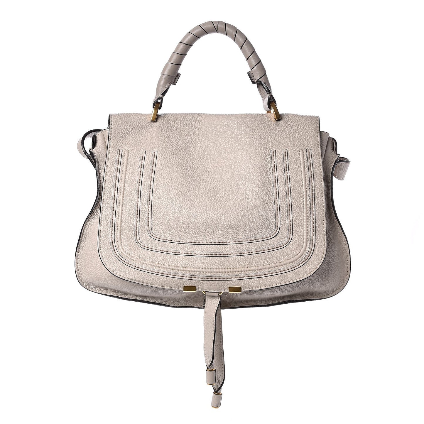 Calfskin Medium Marcie Top Handle Bag Dove