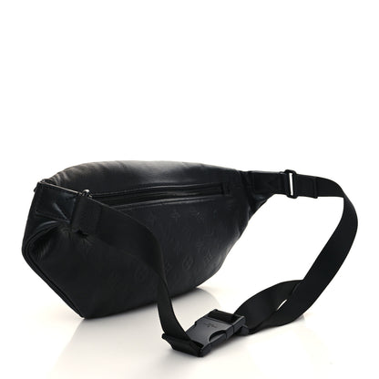 Louis Vuitton Calfskin Monogram Shadow Discovery Bumbag Black 3 of 6