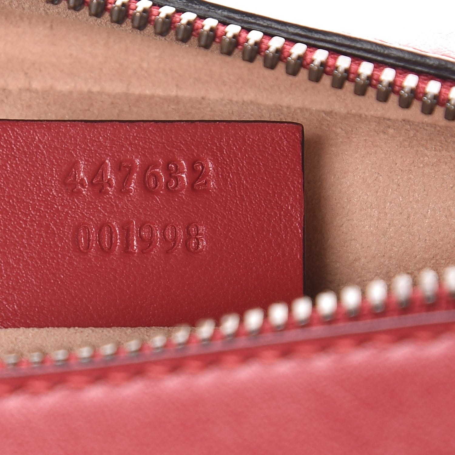 Gucci Calfskin Matelasse Small GG Marmont Chain Shoulder Bag Hibiscus Red 7 of 7