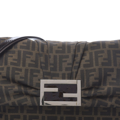 Fendi Zucca Patent Large Mia Shoulder Flap Tobacco 11 of 11