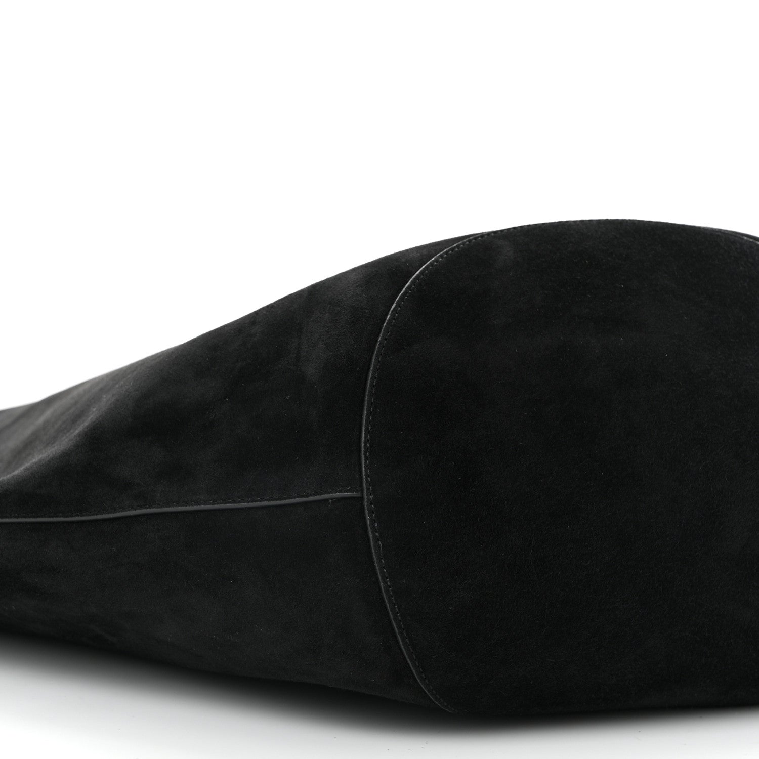 Khaite Suede Calfskin Medium Lotus Tote Black 9 of 10