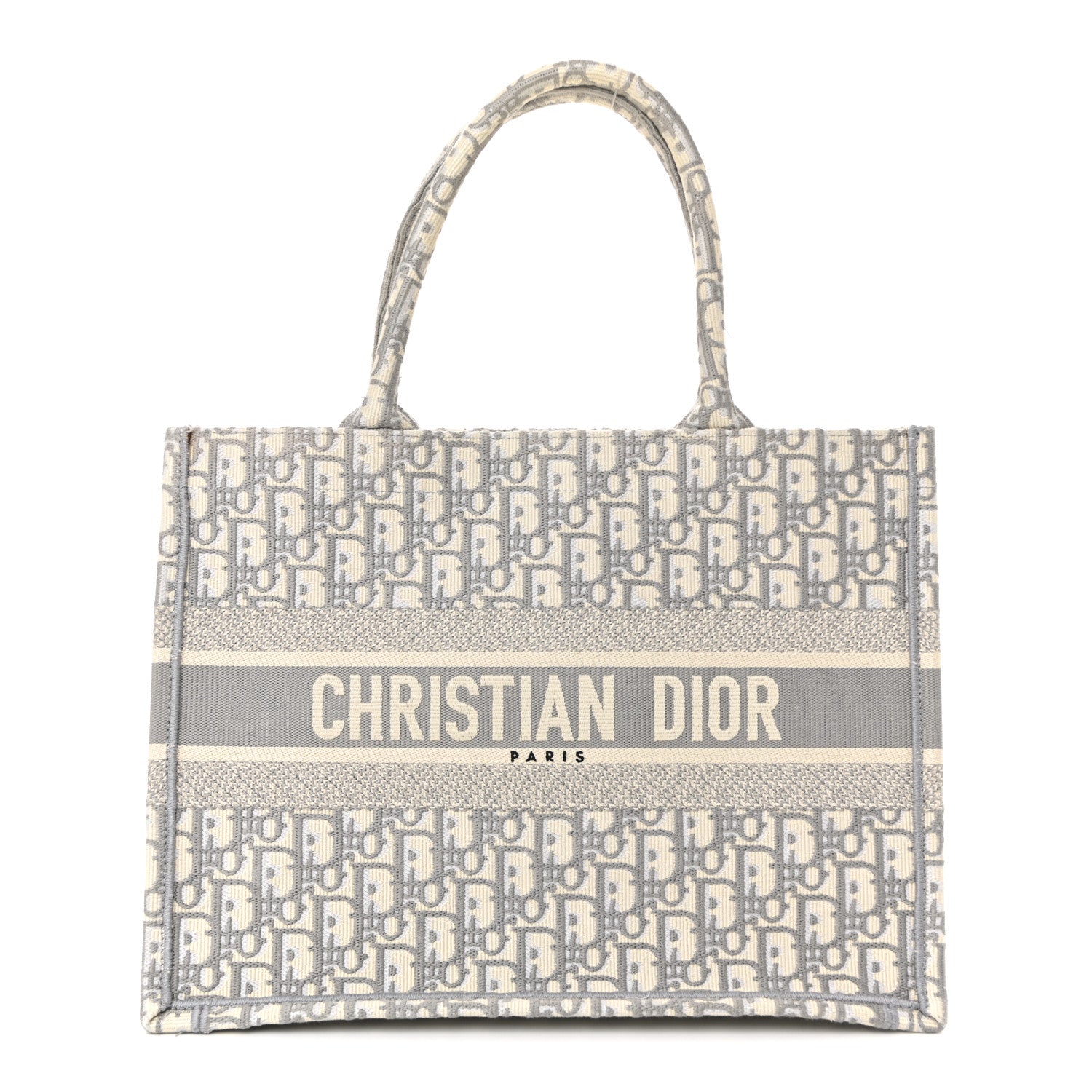 Christian Dior Oblique Medium Book Tote Grey 1 of 14